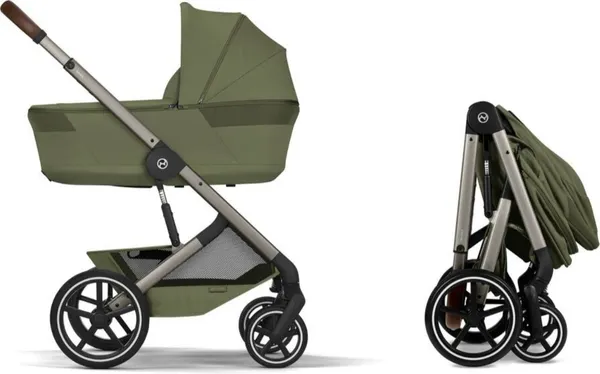 Изображение товара Детская универсальная коляска Cybex Balios S Lux + Fold carrycot (Moss Green)