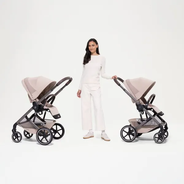 Изображение товара Детская универсальная коляска Cybex Balios S Lux + Fold carrycot (Stormy Blue)