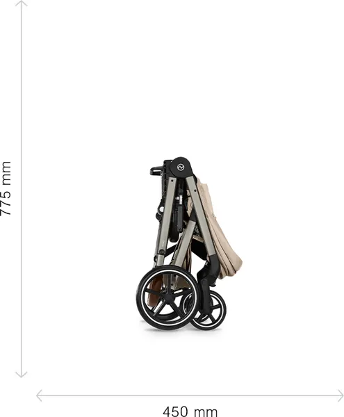 Изображение товара Детская универсальная коляска Cybex Balios S Lux + Fold carrycot (Stormy Blue)