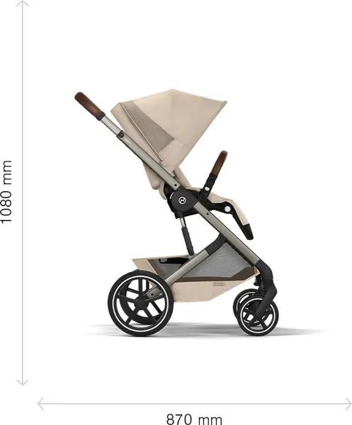 Изображение товара Детская универсальная коляска Cybex Balios S Lux + Fold carrycot (Stormy Blue)