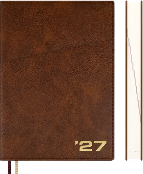 Изображение товара Ежедневник Escalada Шеврет 2027 / 73442 (176л, коричневый)