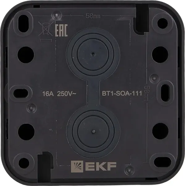 Изображение товара Розетка EKF BT1-SOA-111 (антрацит)