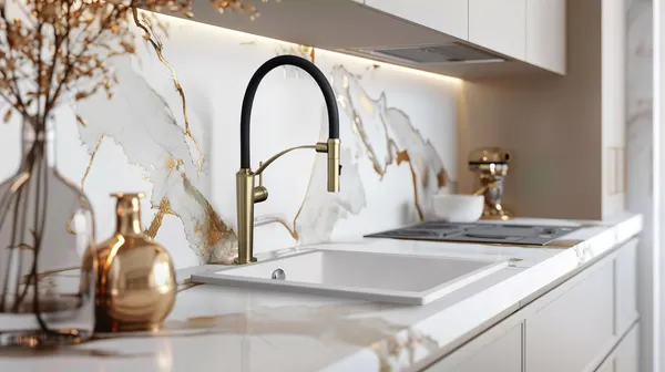 Изображение товара Смеситель Deante Corda Gold Br BRC_R72M (брашированное золото)