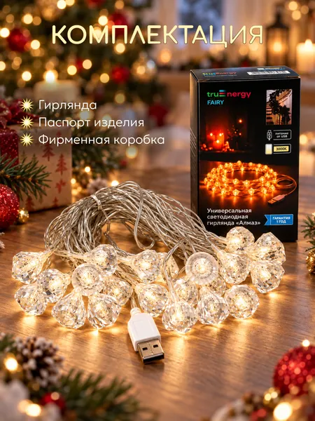 Изображение товара Светодиодная гирлянда Truenergy 16700 (5м)