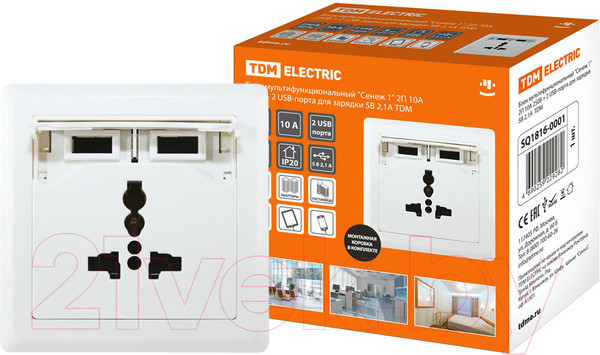 Изображение товара Розетка TDM SQ1816-0001