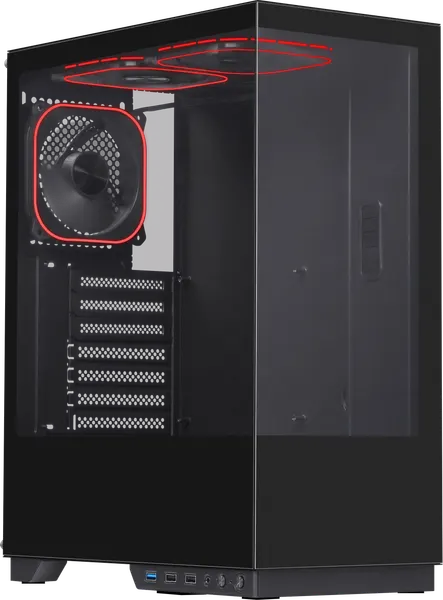 Изображение товара Корпус для компьютера Defender Miditower HyperHub / 25132 (черный)