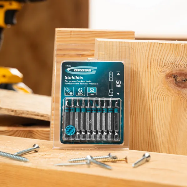 Изображение товара Набор бит Gross Hex 3x50мм S2 / 114062 (10шт)