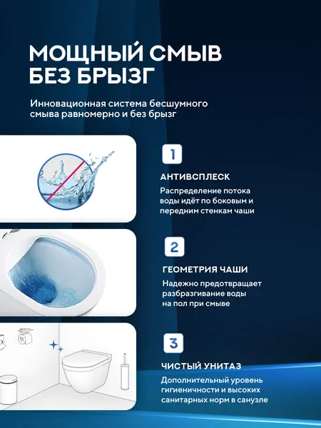 Изображение товара Инсталляция с унитазом подвесным TECE 413252T (с кнопкой смыва, шумоизоляцией, сиденьем и креплением)