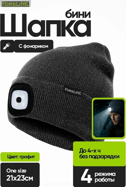 Изображение товара Шапка Forstime FT-444 grey (67530)