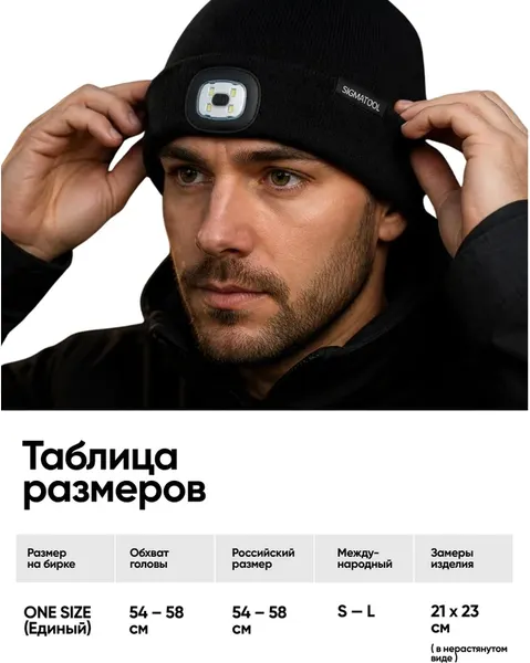 Изображение товара Шапка Sigmatool 444 black (67514)