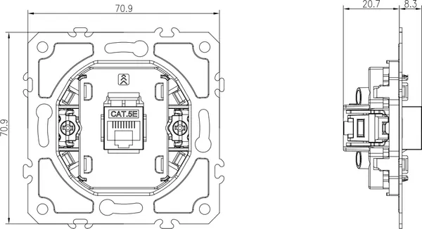 Изображение товара Розетка Donel RJ45 / DB16200