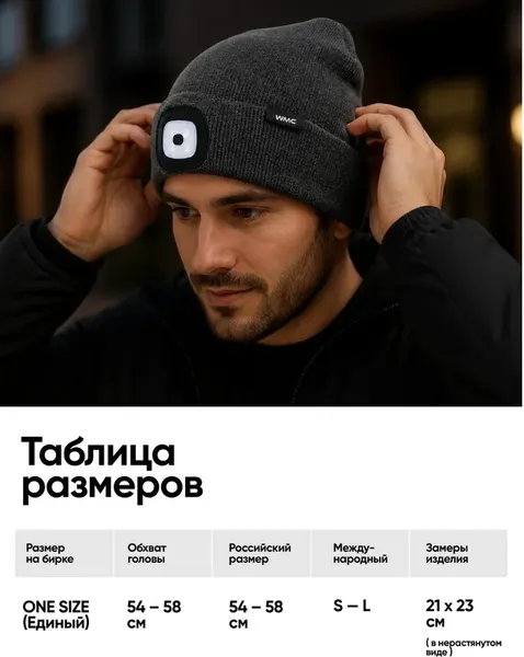 Изображение товара Шапка WMC Tools 444 grey (67531)