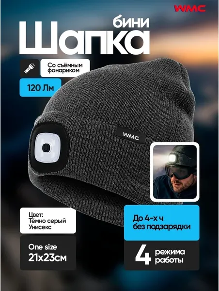 Изображение товара Шапка WMC Tools 444 grey (67531)