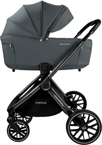Изображение товара Детская универсальная коляска Amarobaby Phenom 2 в 1 с термолюлькой / AB26-10PHENOM/10 (графит)