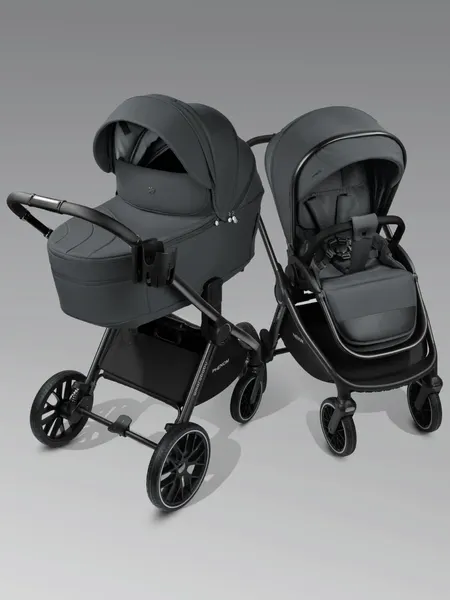 Изображение товара Детская универсальная коляска Amarobaby Phenom 2 в 1 с термолюлькой / AB26-10PHENOM/10 (графит)