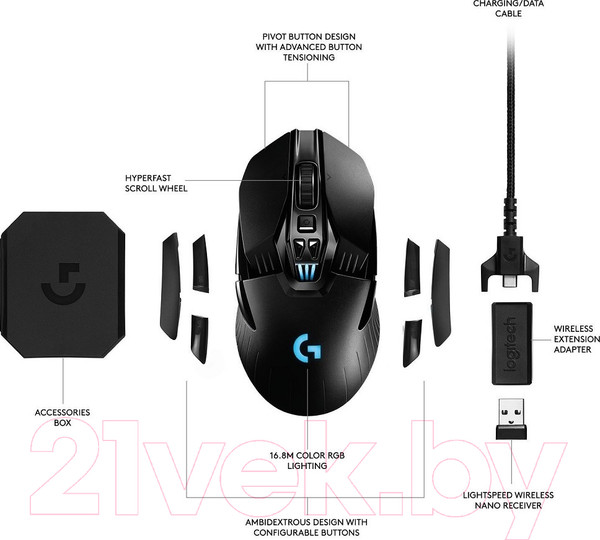 Изображение товара Мышь Logitech G903 / 910-005672