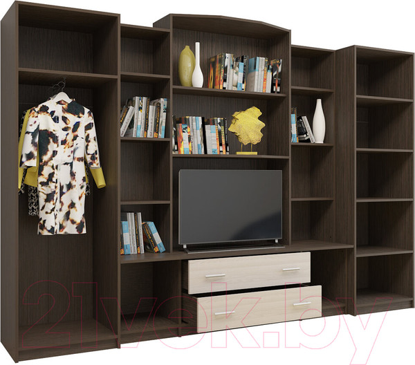 Изображение товара Стенка Горизонт Мебель Макарена (венге/дуб)