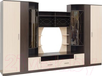 Изображение товара Стенка Горизонт Мебель Атланта (венге/дуб)
