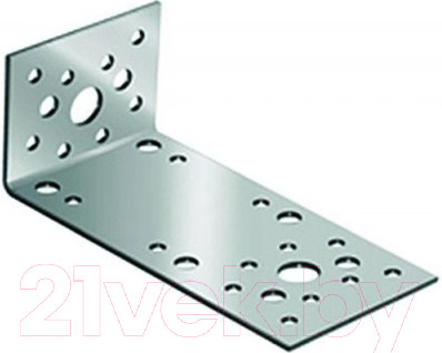 Изображение товара Уголок крепежный ЕКТ 50x130x65x2.0 / V020391 (50шт, ассиметричный)