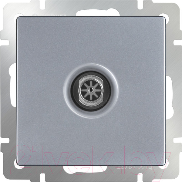 Изображение товара Розетка Werkel WL06-TV-2W / a033755 (серебряный)