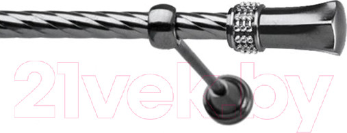 Изображение товара Карниз для штор Lm Decor Севилла 120 1р витой (антрацит, 2.4м)