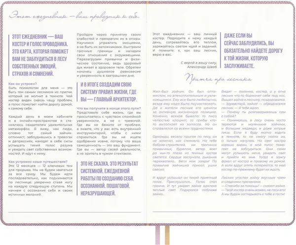 Изображение товара Ежедневник Escalada Сафьян / 73854 (160л, лиловый)