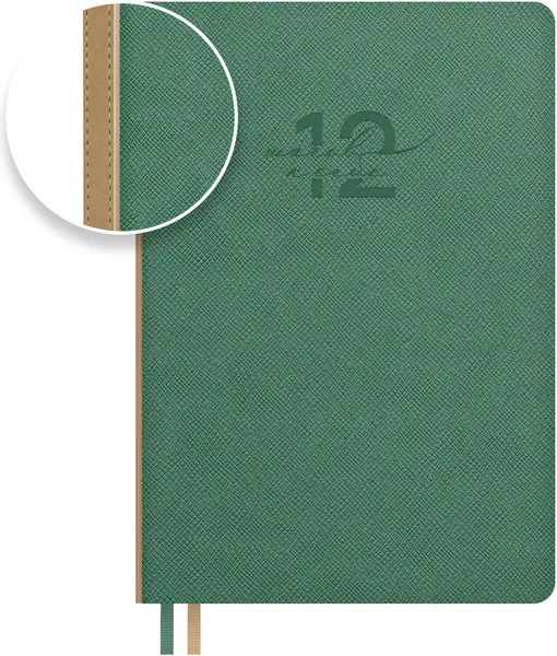 Изображение товара Ежедневник Escalada Сафьян / 73855 (160л, зеленый)