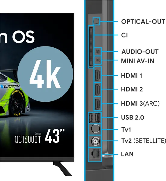Изображение товара Телевизор Blaupunkt 65" 65QCT6000T