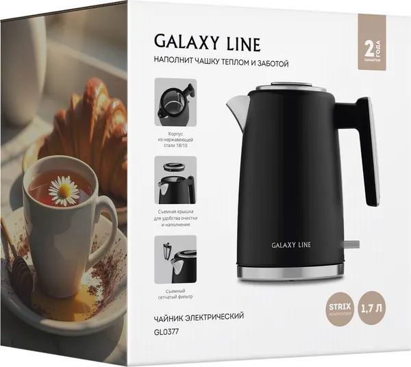 Изображение товара Электрочайник Galaxy Line GL 0377 (черный)