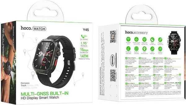 Изображение товара Умные часы Hoco Y45 GPS Call Version (черный)