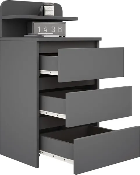 Изображение товара Прикроватная тумба MFMaster Витто-132 / МСТ-ВМ1-32-ОН-16 (оникс)