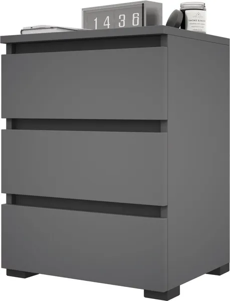 Изображение товара Прикроватная тумба MFMaster Витто-49 / МСТ-ВМД-49-ОН-16 (оникс)