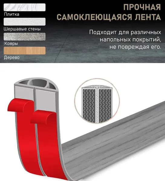 Изображение товара Кабель-канал Decom 20x10мм (2м, дуб серый)
