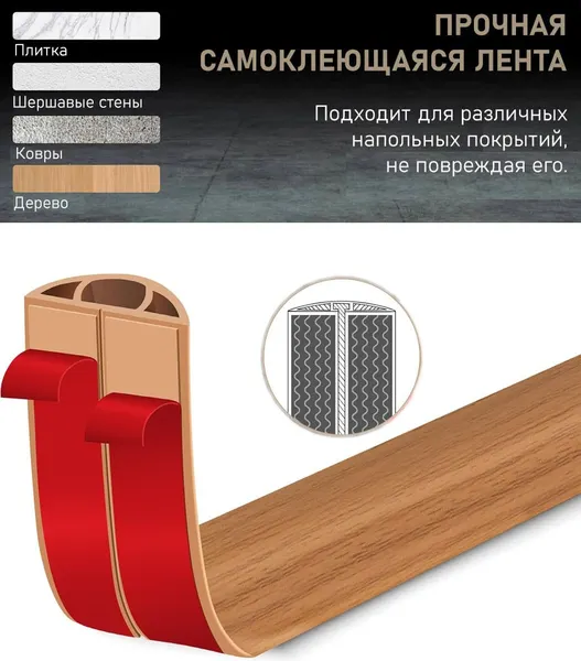 Изображение товара Кабель-канал Decom 20x10мм (2м, дуб золотой)