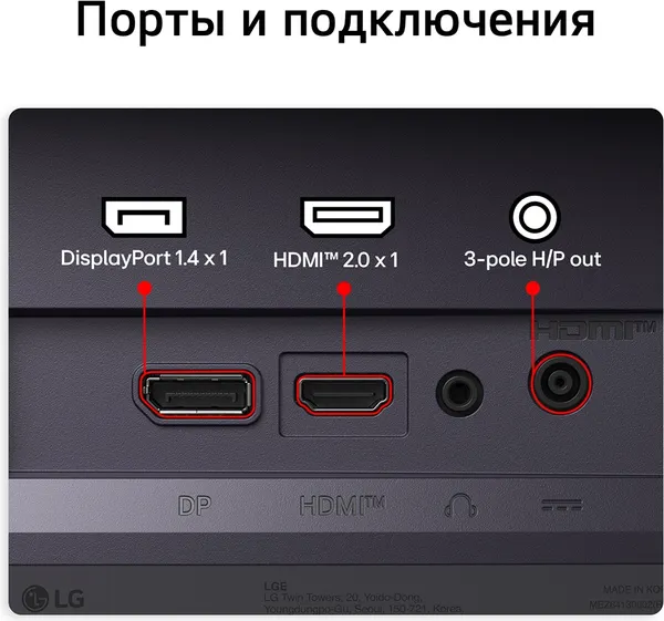 Изображение товара Монитор LG 24G411B-B
