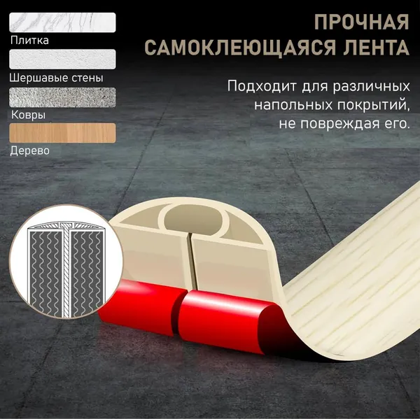 Изображение товара Кабель-канал Decom 20x10мм (2м, дуб беленый)