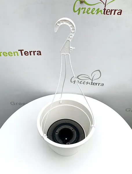 Изображение товара Вазон GreenTerra Lira -7 литое со вставкой с усами 48см (5шт, белый)