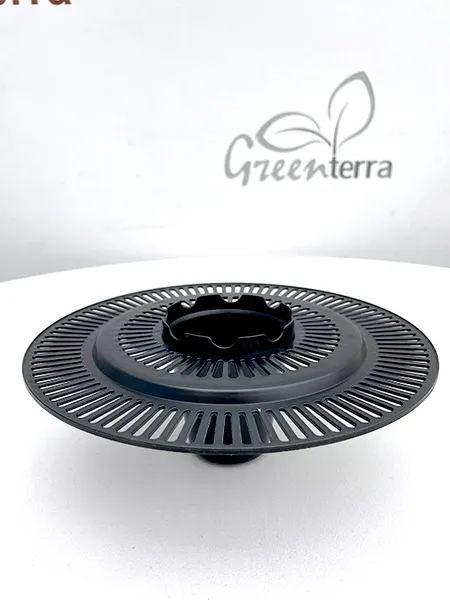 Изображение товара Вазон GreenTerra Lira-7 литое со вставкой с усами 48см (5шт, серый)