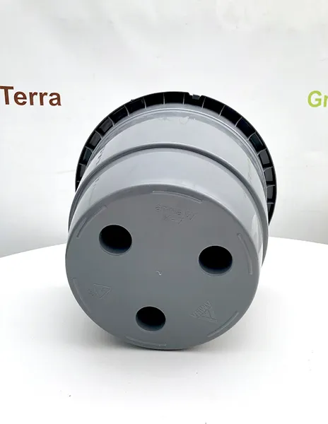 Изображение товара Вазон GreenTerra Lira-7 литое со вставкой с усами 48см (5шт, серый)