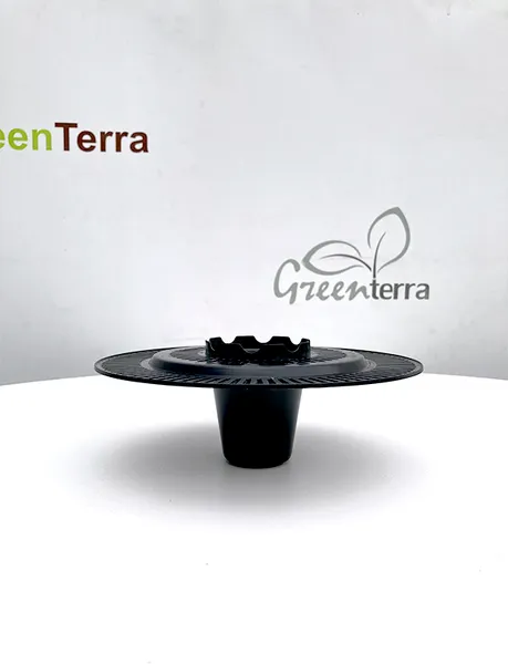Изображение товара Вазон GreenTerra Lira -7 литое со вставкой с усами 48см (5шт, терра)