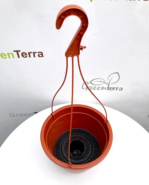 Изображение товара Вазон GreenTerra Lira -7 литое со вставкой с усами 48см (5шт, терра)