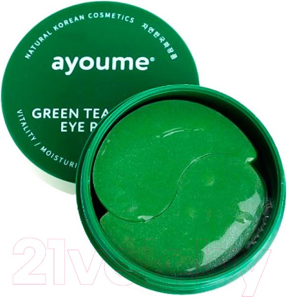 Изображение товара Патчи под глаза Ayoume Green Tea+Aloe Eye Patch (60шт)