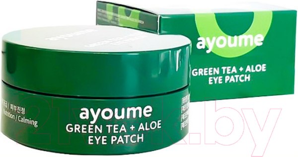 Изображение товара Патчи под глаза Ayoume Green Tea+Aloe Eye Patch (60шт)