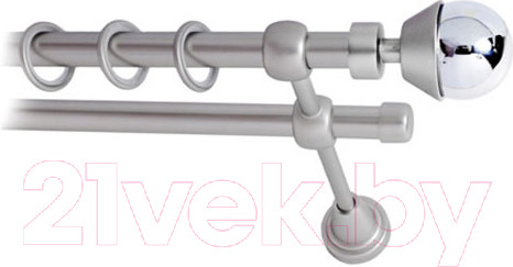 Изображение товара Карниз для штор Lm Decor Мельба 041 2р гладкий (сатин, 2.4м)