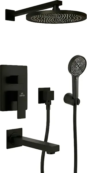 Изображение товара Душевая система со смесителем Lauter Скрытого монтажа Trim Pearl (с изливом, верхним душем и душевым гарнитуром)