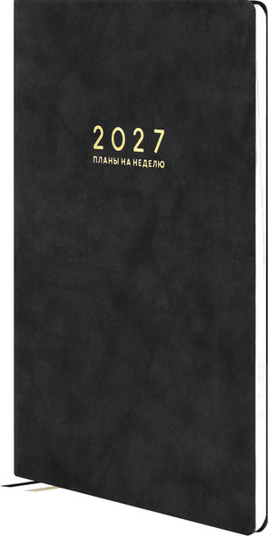 Изображение товара Еженедельник Escalada Тиволи Глосс 2027 / 73584 (80л, черный)