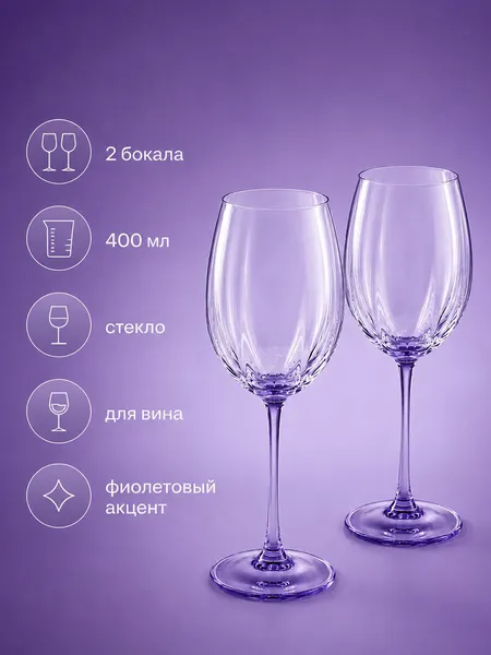 Изображение товара Набор бокалов Elan Gallery 830283