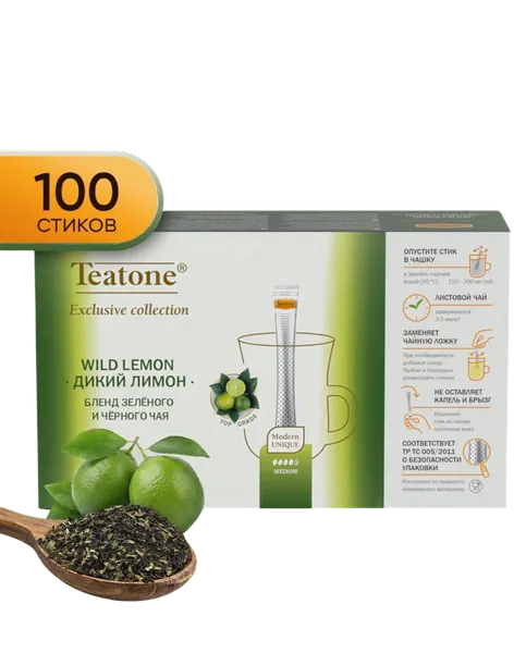 Изображение товара Чай пакетированный Teatone Дикий лимон (100пак)