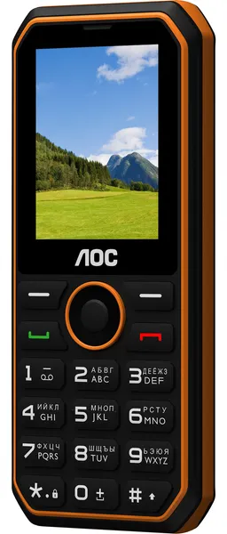Изображение товара Мобильный телефон AOC A248 / CTA248BO/00 (черный/оранжевый)