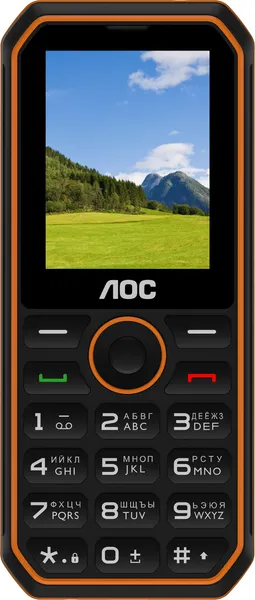 Изображение товара Мобильный телефон AOC A248 / CTA248BO/00 (черный/оранжевый)